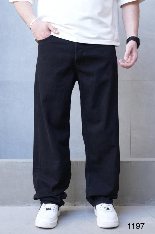 PREMIUM DARK BLACK BAGGY JEAN