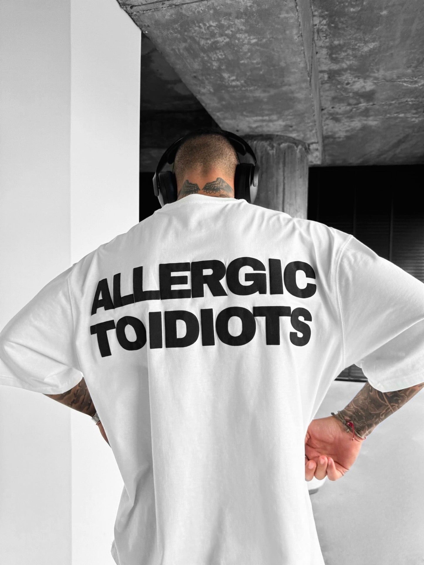 ALLERGIC TO IDIOTS T-SHIRT