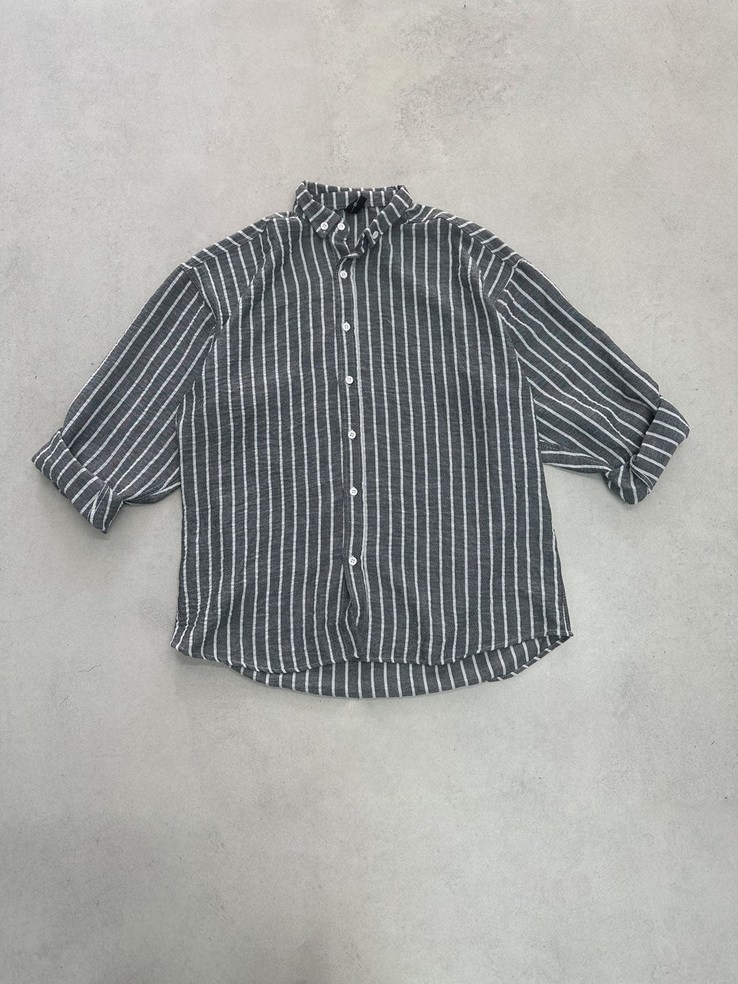 STRIPE LONG SLEEVE SHORT(3 COLOR)