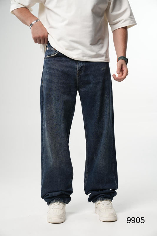 DARK BLUE STRAIGHT CUT JEAN