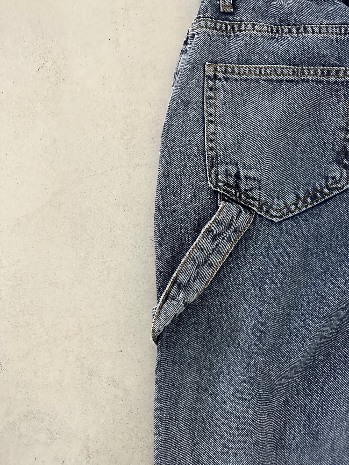 DESIGNED BLUE STONEWASHED BAGGY JEAN