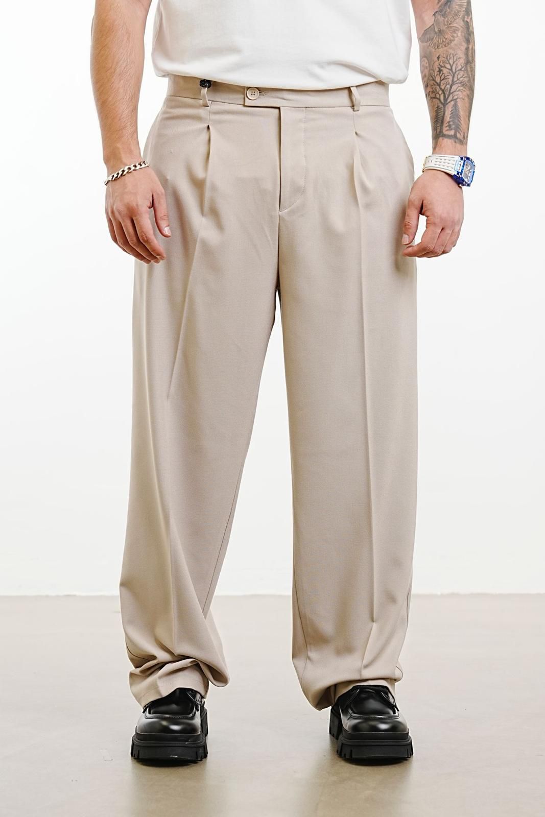 BAGGY FORMAL PANTS (4 COLOR)