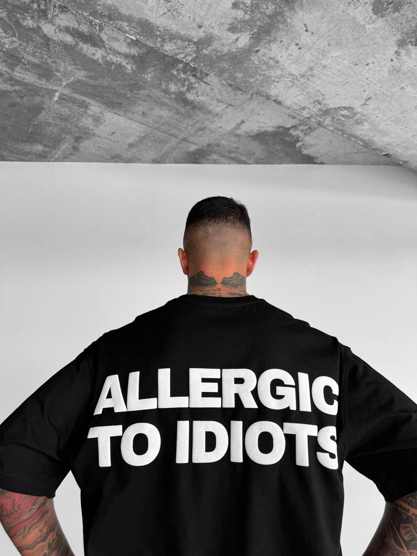 ALLERGIC TO IDIOTS T-SHIRT