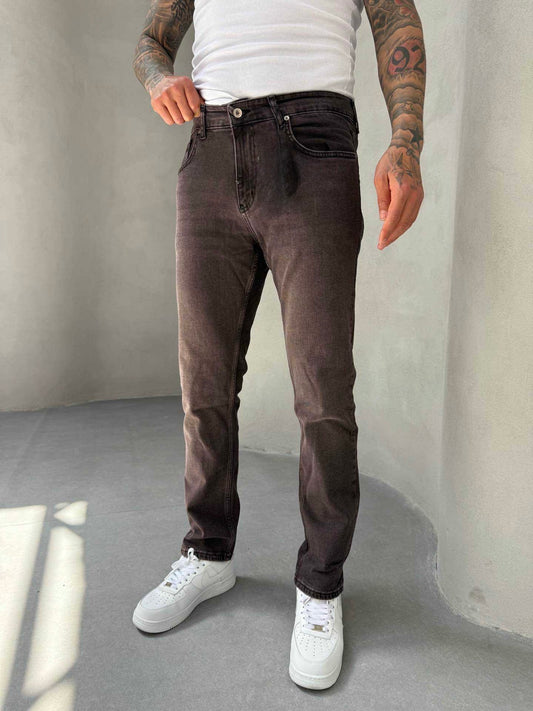 LIGHT BROWN REGULAR FIT JEAN