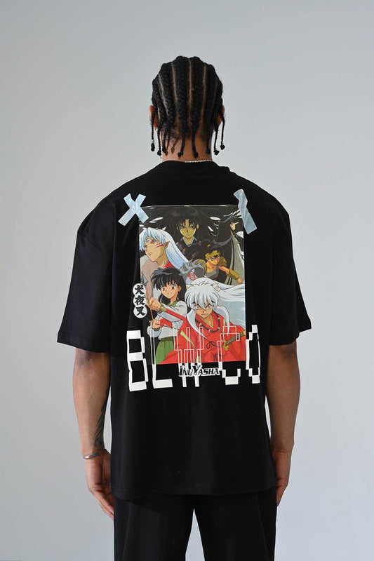 INUYASHA BLACK T-SHIRT