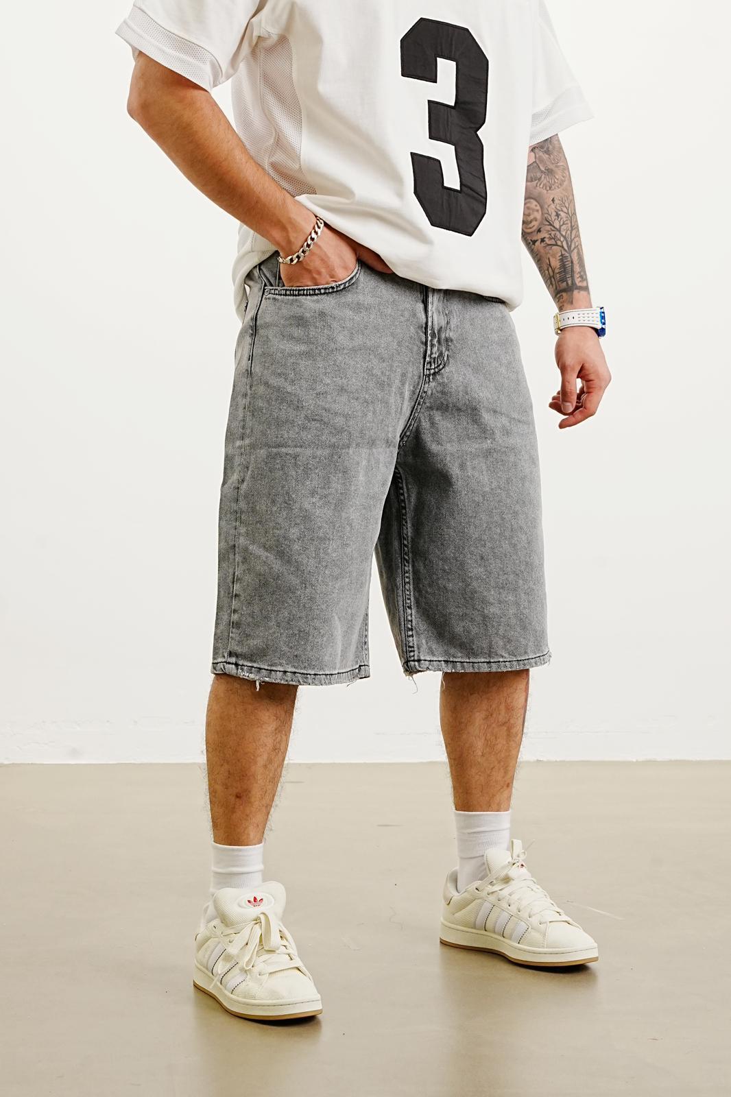 GRAY PREMIUM JORT