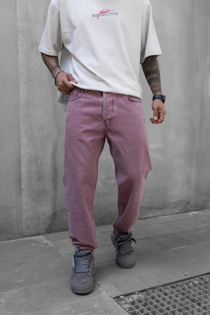 STONEWASHED PINK JEAN