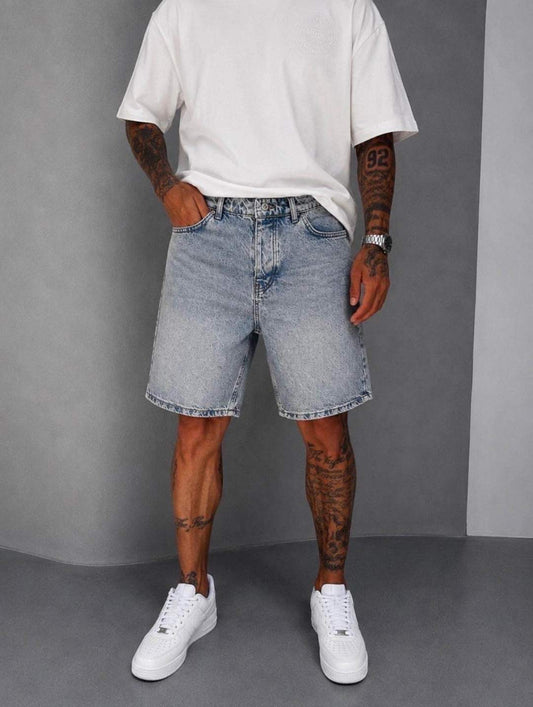 PREMIUM WASHED BLUE SHORT