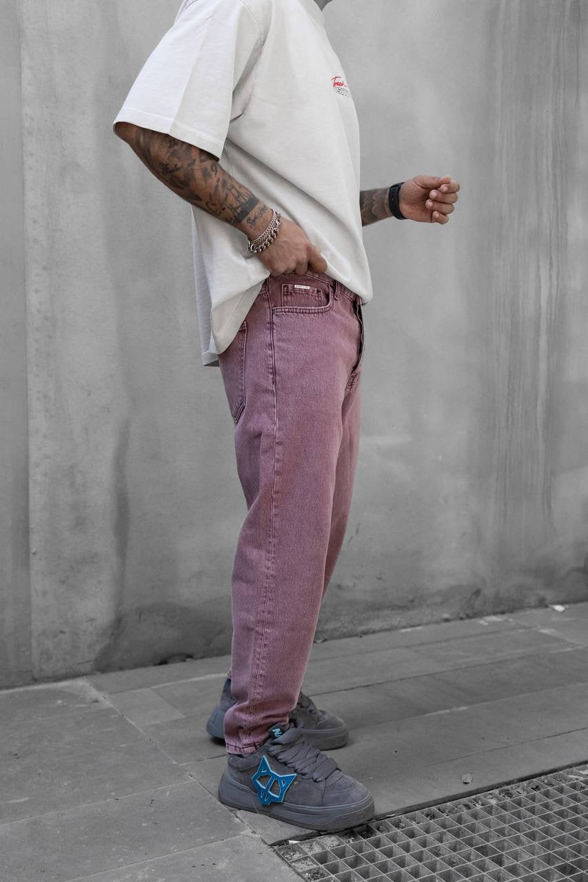 STONEWASHED PINK JEAN