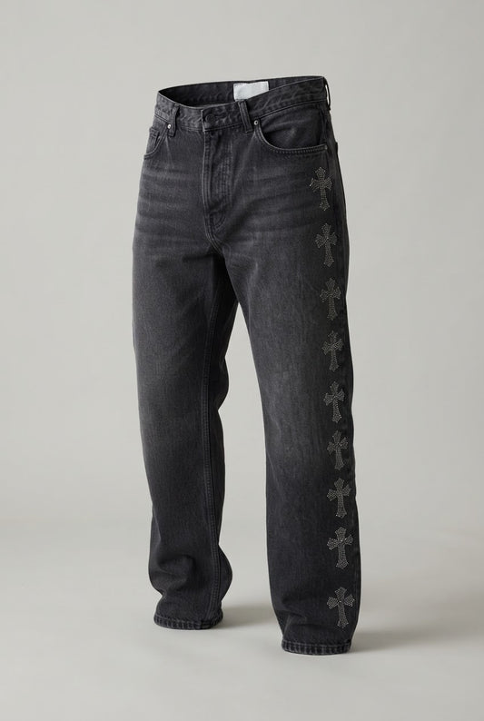 DARK GRAY CHROM HEATS JEAN
