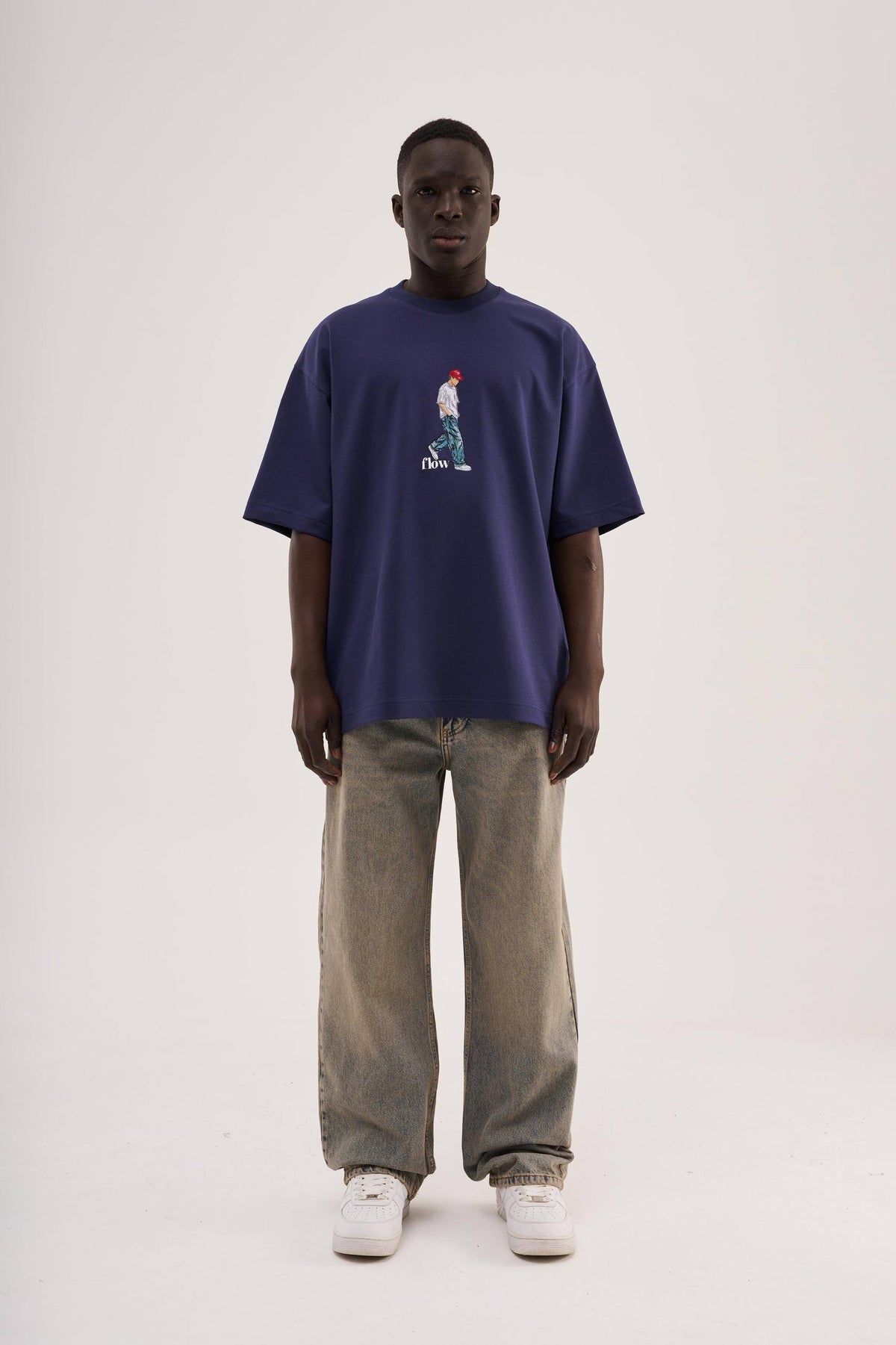 PREMIUM NAVI FLOW T-SHIRT