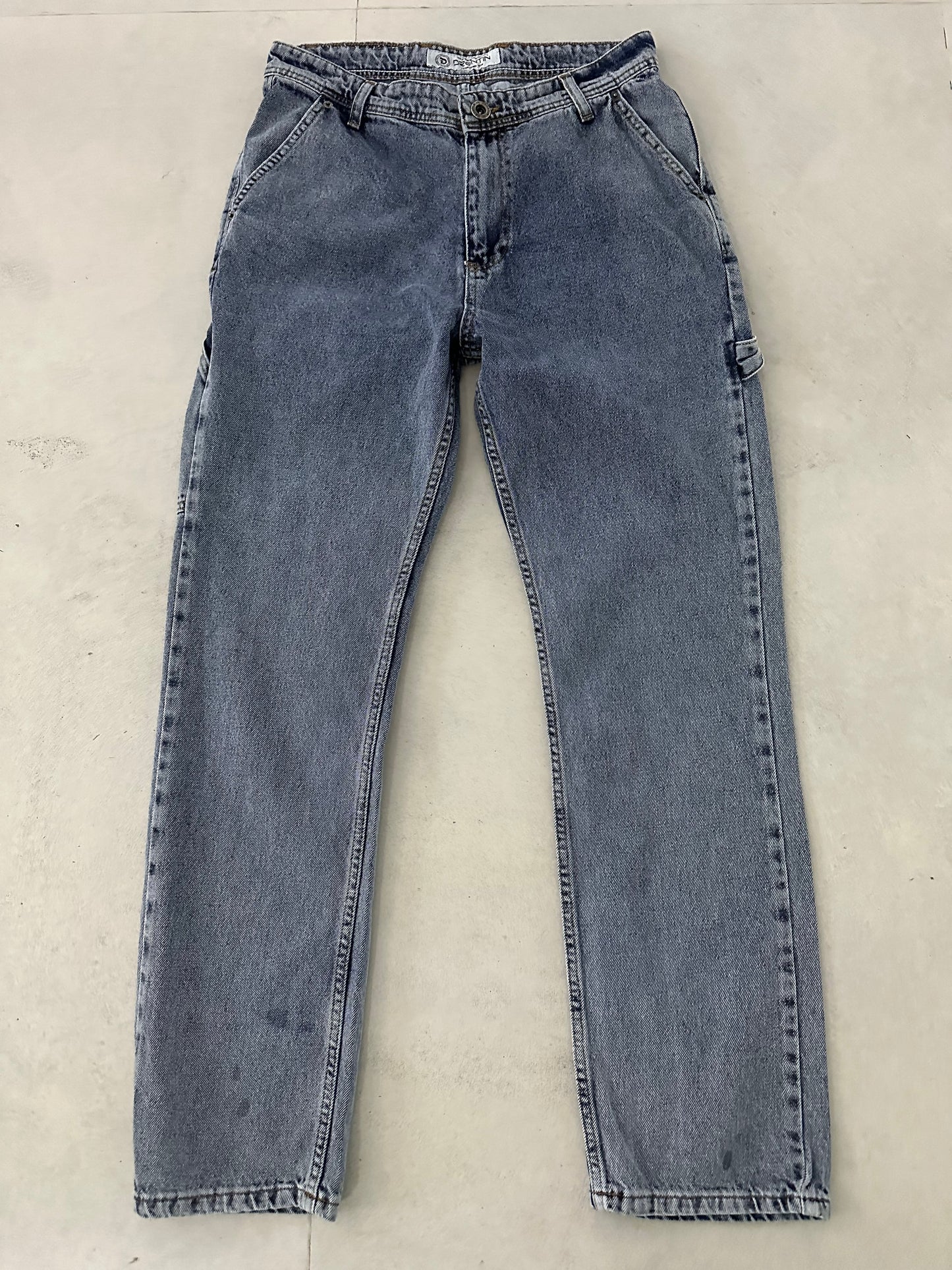 DESIGNED BLUE STONEWASHED BAGGY JEAN