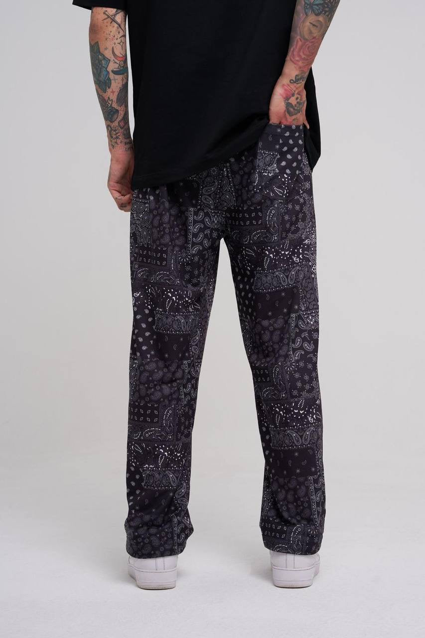 PAISLEY PATCHWORK SWEATPANTS