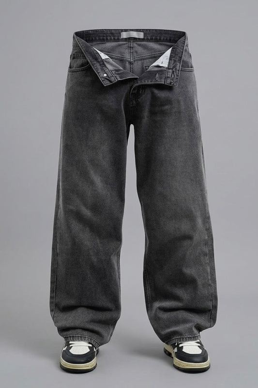 SUPER BAGGY DARK GRAY JEAN
