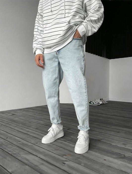 ICY COLOR BOYFRIEND CUT JEAN