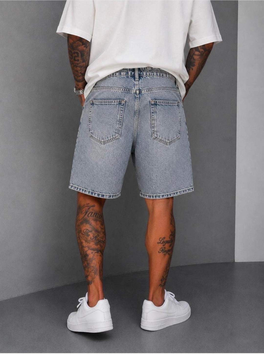 PREMIUM WASHED BLUE SHORT