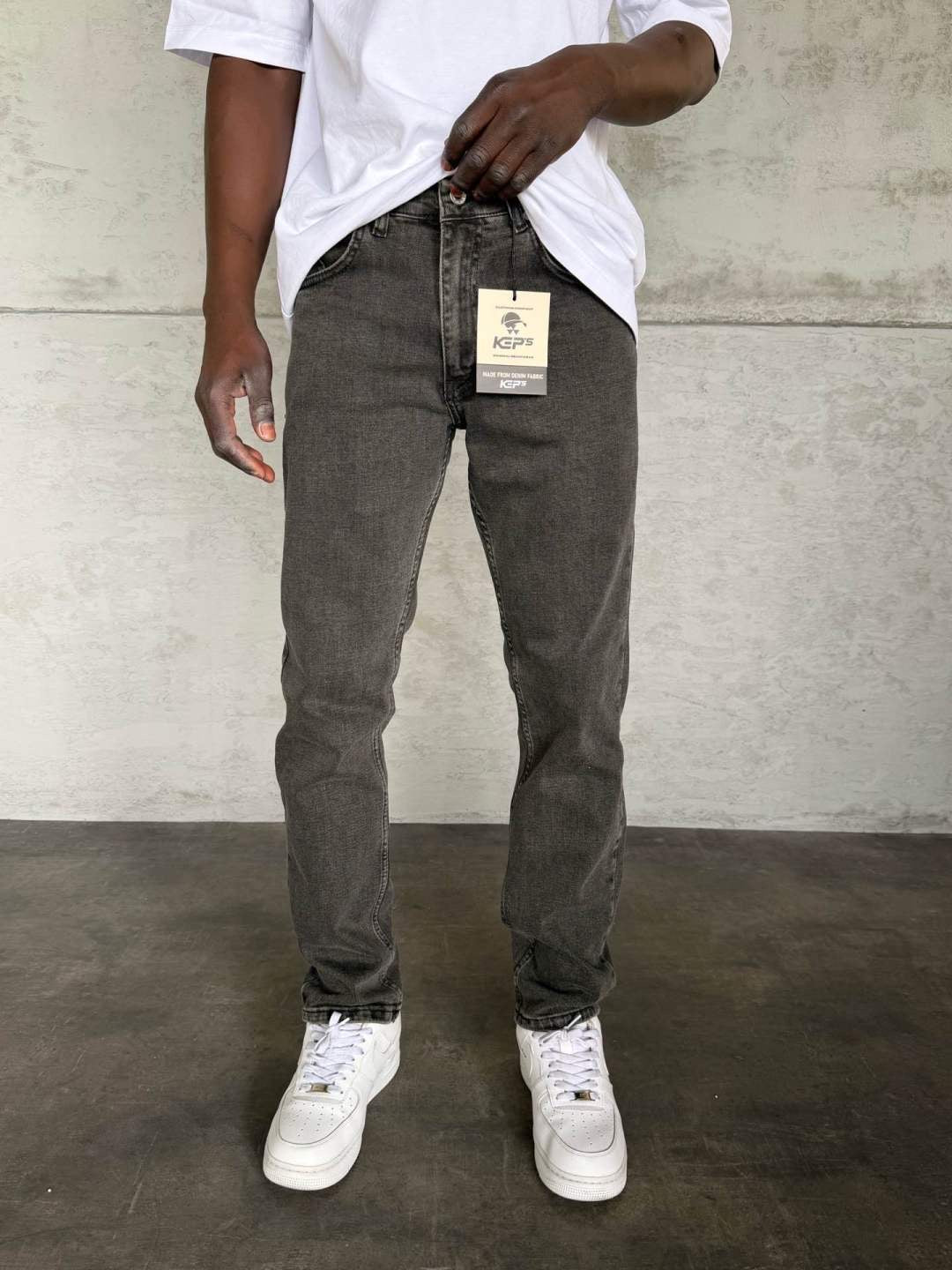 WASHED GRAY REGULAR FIT JEAN