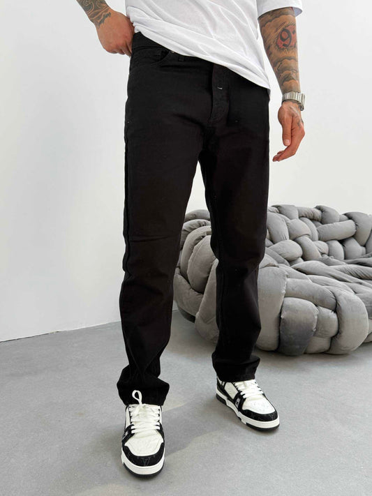 DARK BLACK BAGGY FIT JEAN