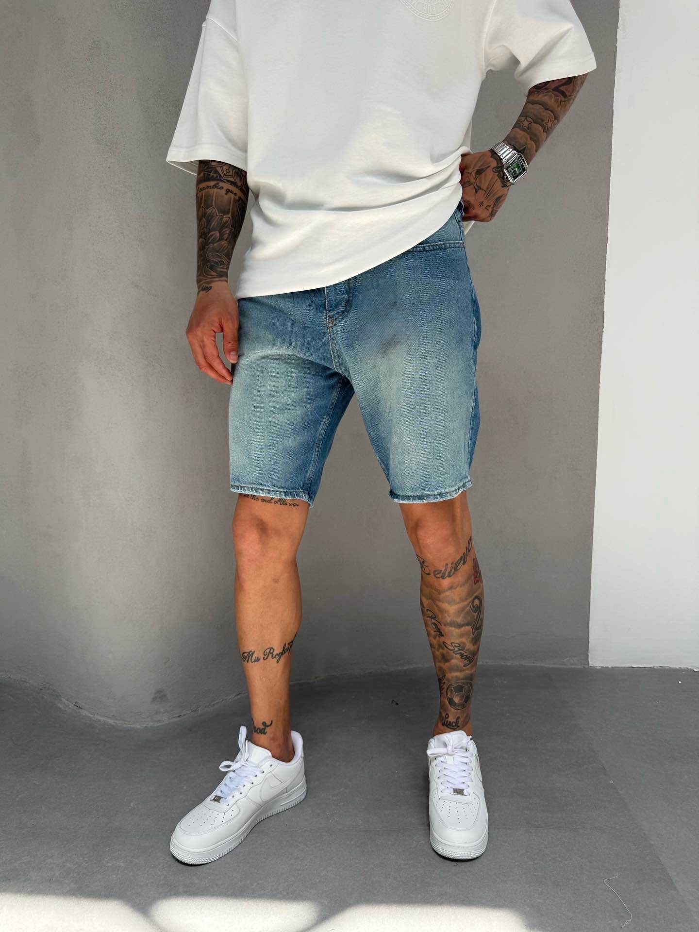 BLUE WASHED SHORT