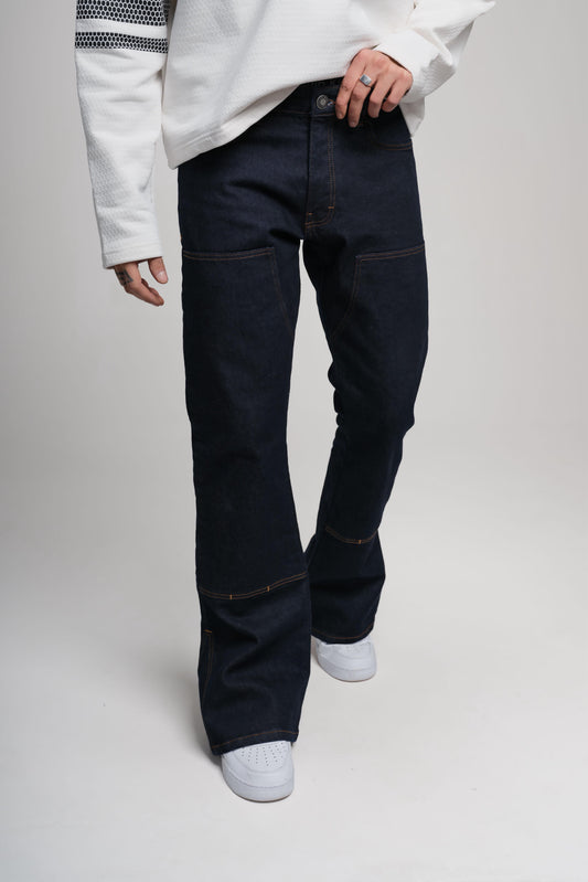 RAW DENIM COLOR FLARE JEAN