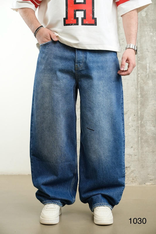 PREMIUM SUPER BAGGY BLUE JEAN