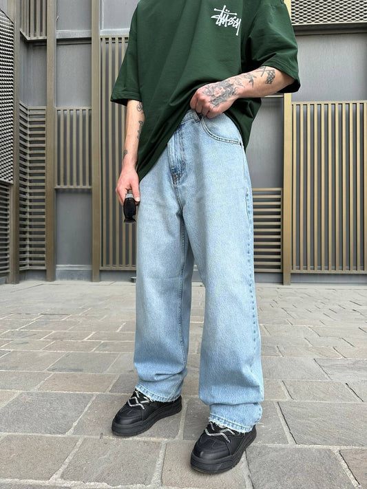 STONEWASHED ICY BAGGY JEAN