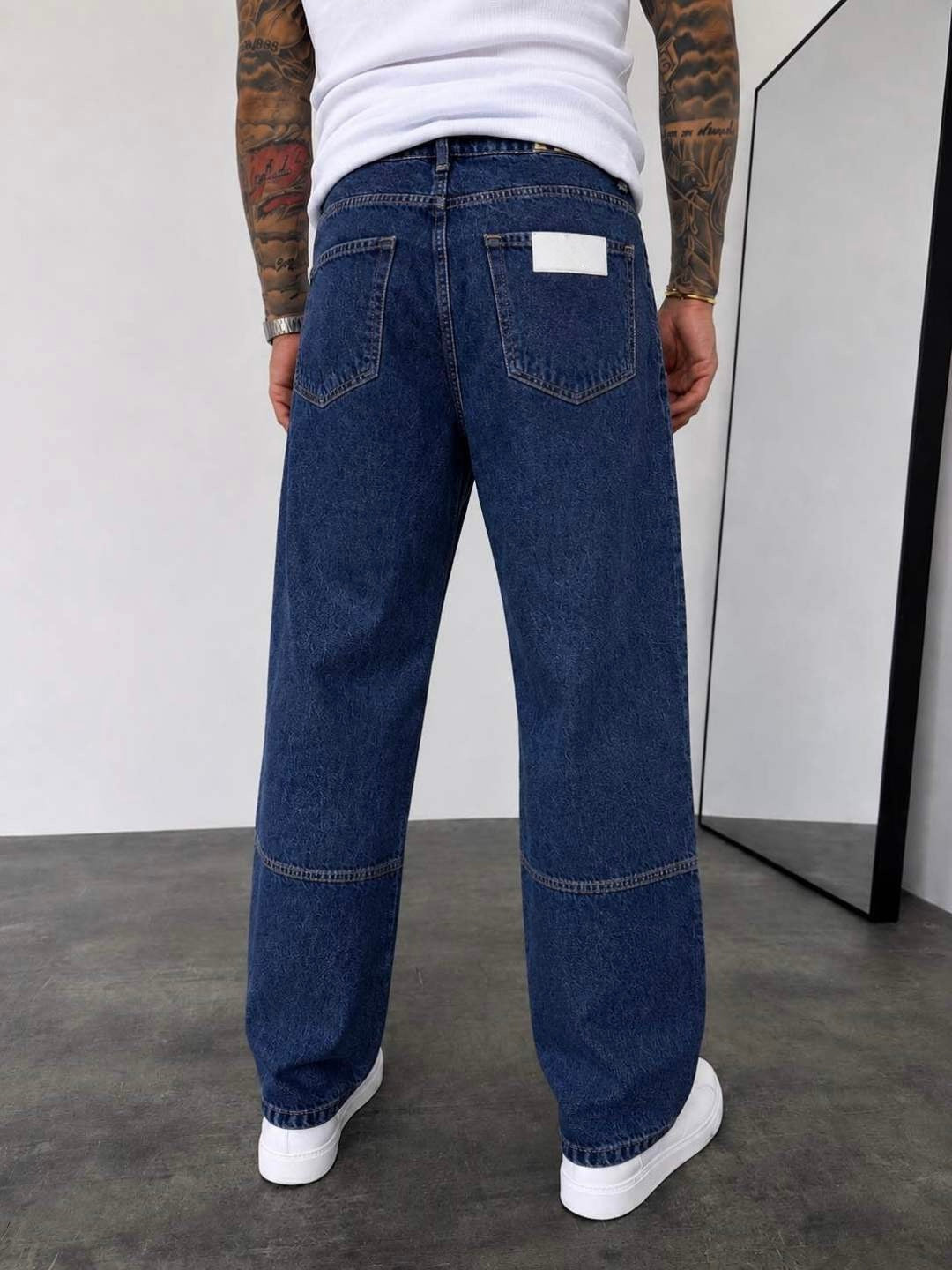 WASHED NAVI PREMIUM JEAN