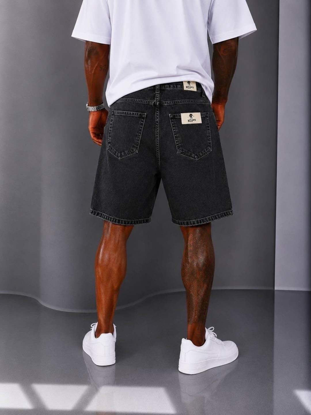 PREMIUM WASHED BLACK SHORT