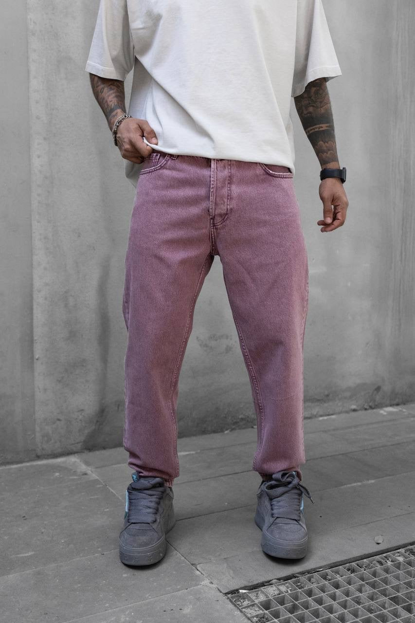 STONEWASHED PINK JEAN