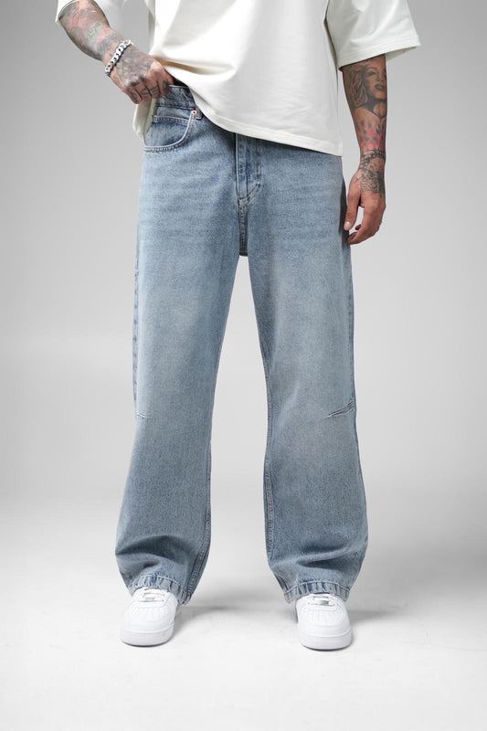 PREMIUM BAGGY FIT WASHED BLUE JEAN