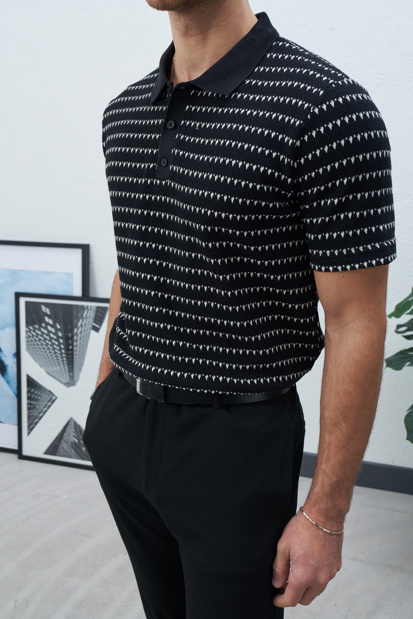 PREMIUM LINED POLO T-SHIRT