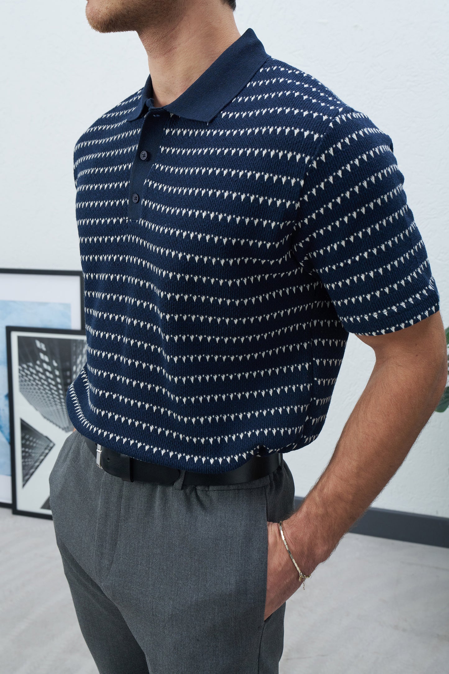 PREMIUM LINED POLO T-SHIRT