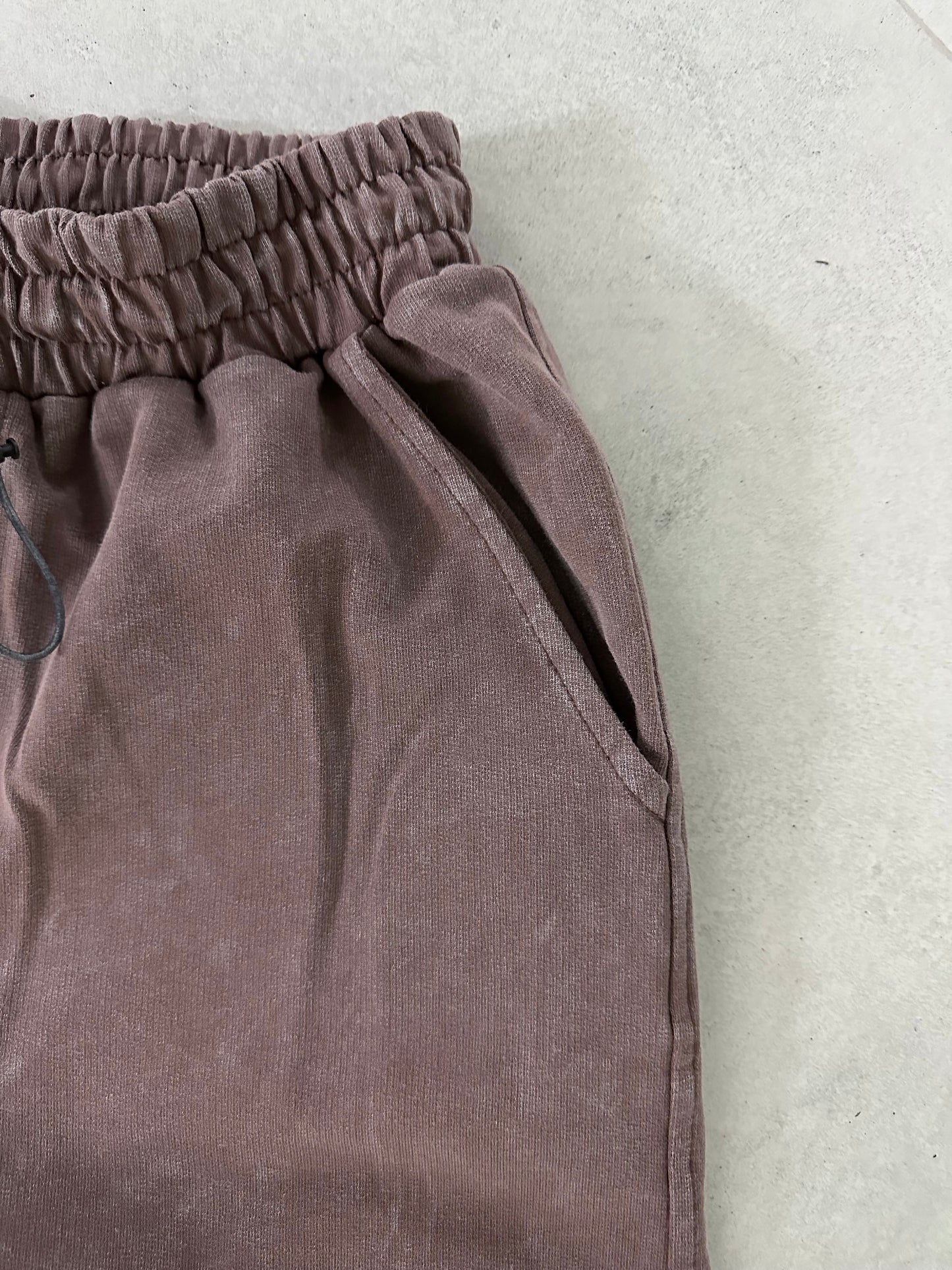 STONEWASHED BASIC TRACK PANTS