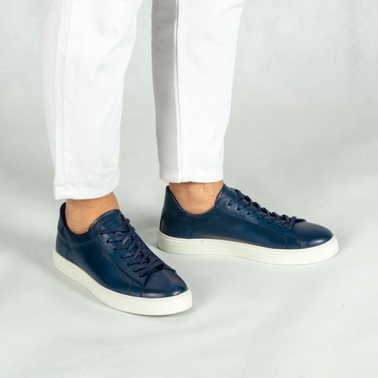 PREMIUM NAVI LEATHER SHOES