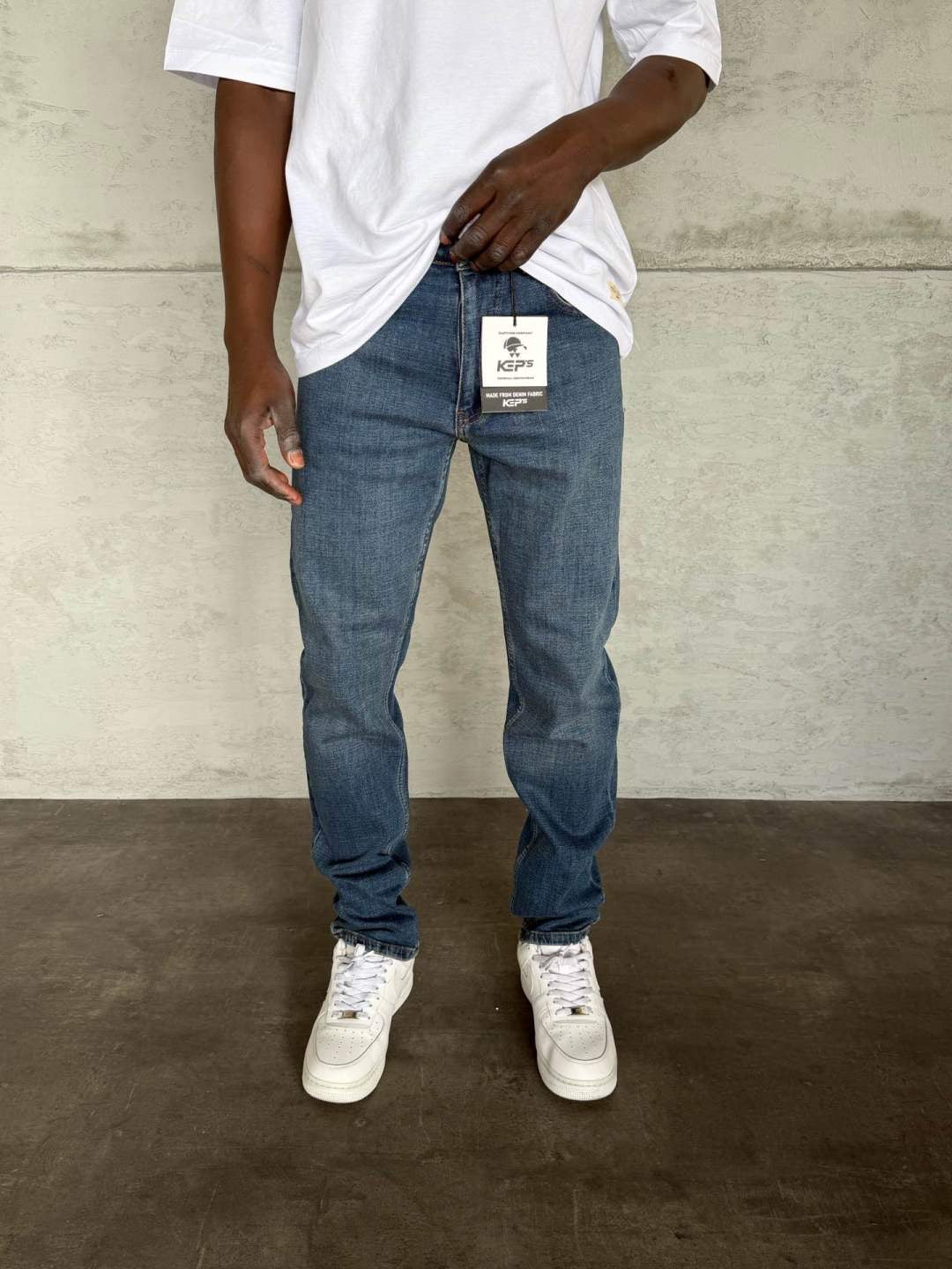 WASHED BLUE REGULAR FIT JEAN