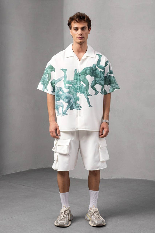 JW ANDERSON PRINT SHORT SLEEVE SHIRT