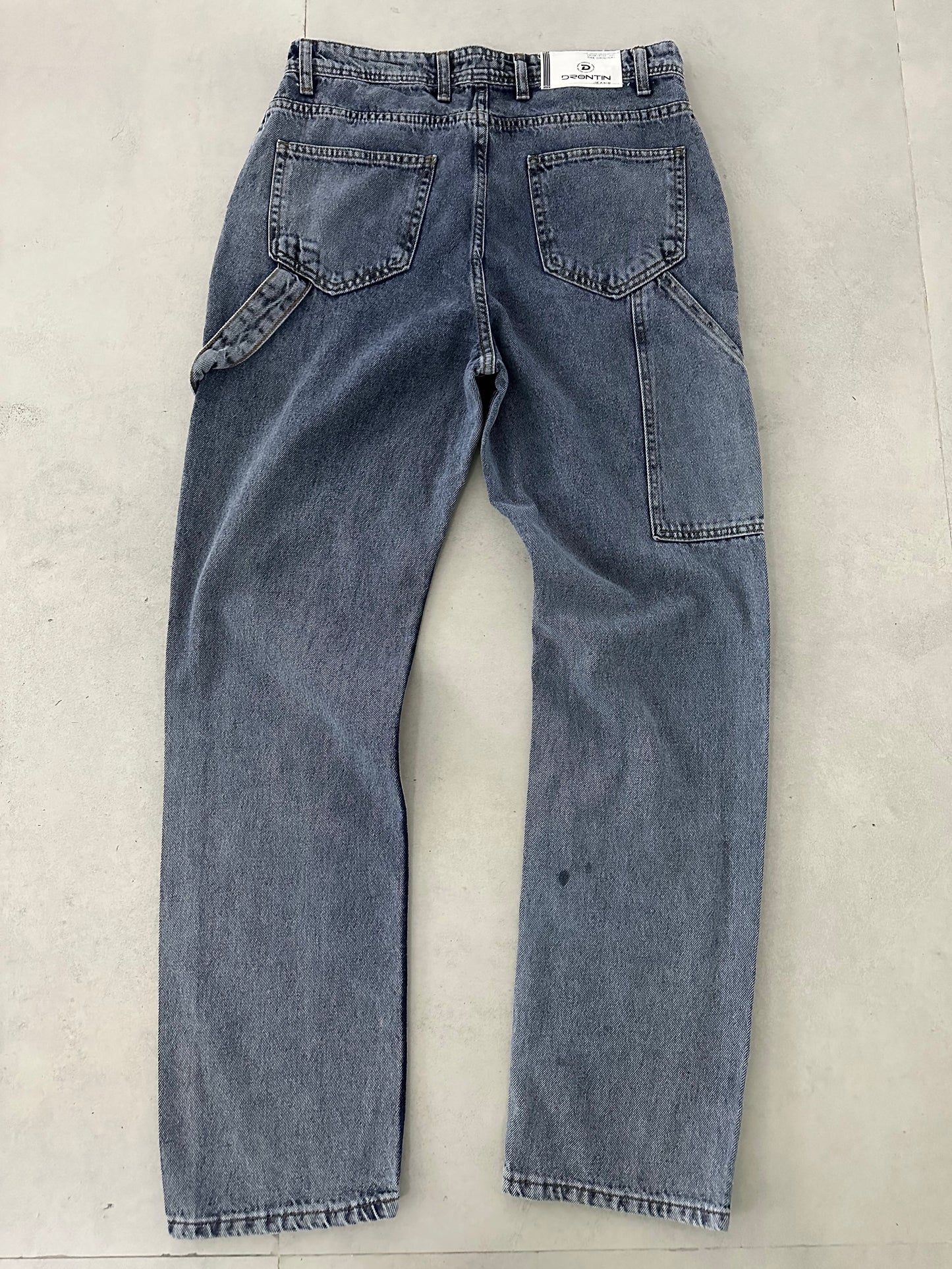 DESIGNED BLUE STONEWASHED BAGGY JEAN