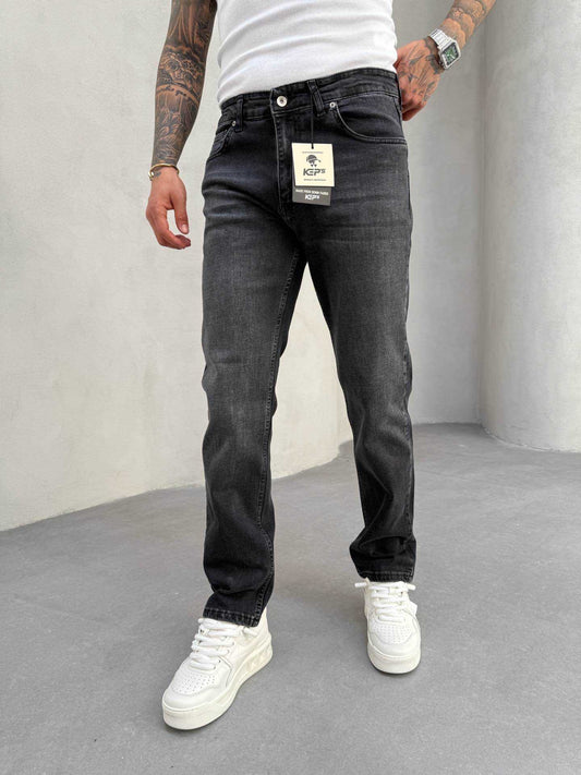 DARK GRAY REGULAR FIT JEAN