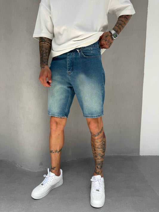 BLUE DAMAGED SHORT