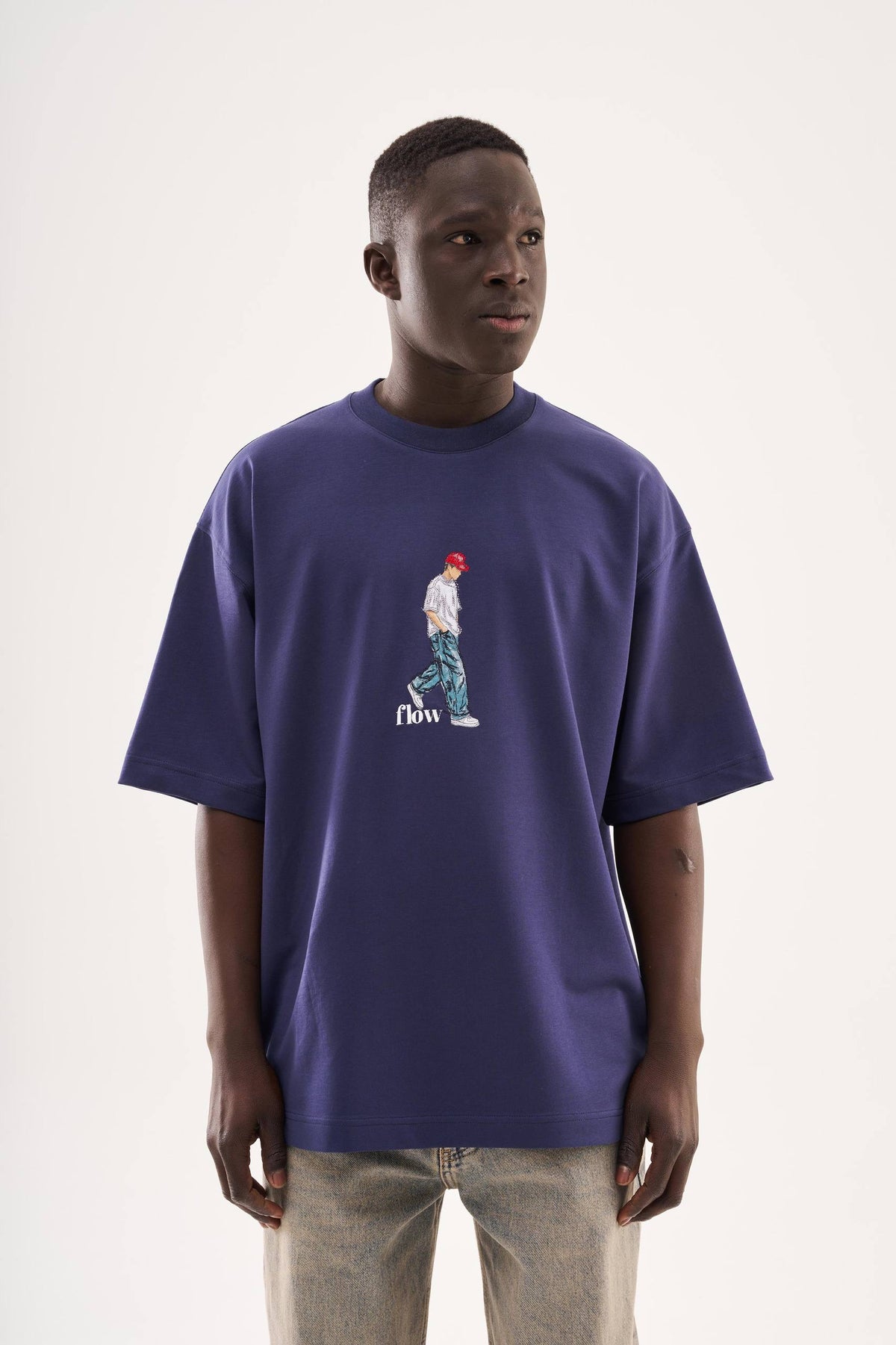 PREMIUM NAVI FLOW T-SHIRT
