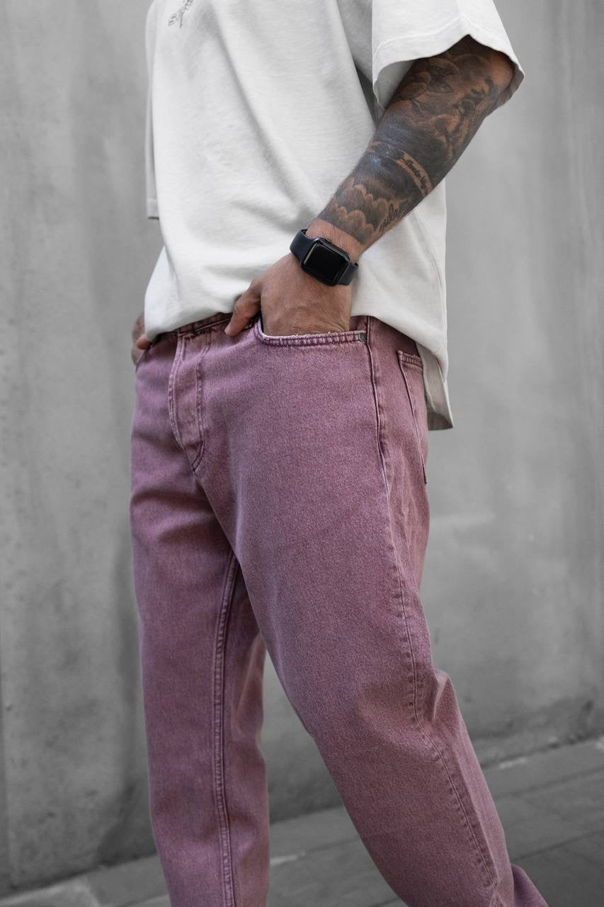 STONEWASHED PINK JEAN