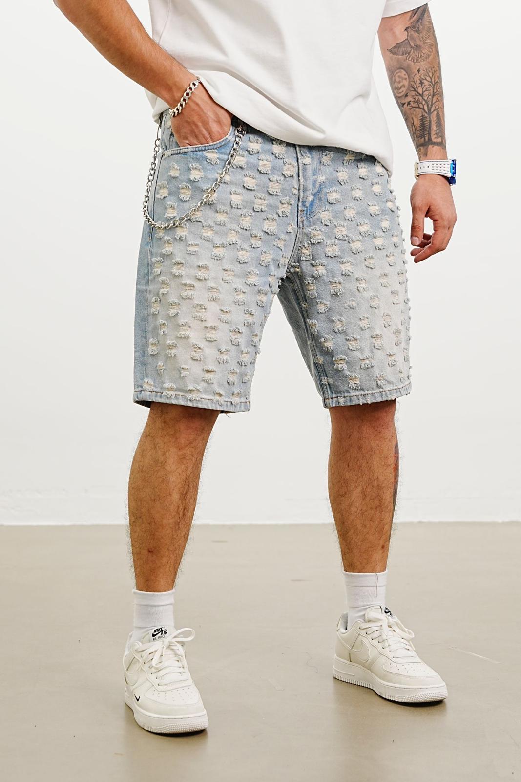 RIPPED PREMIUM BLUE SHORT