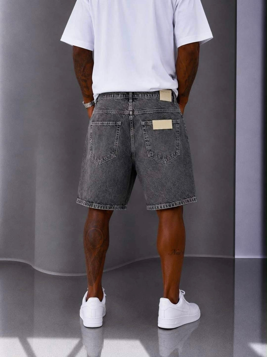PREMIUM WASHED GRAY SHORT