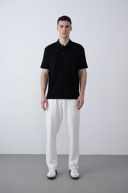 PATTERNED POLO T-SHIRT (3 COLOR)