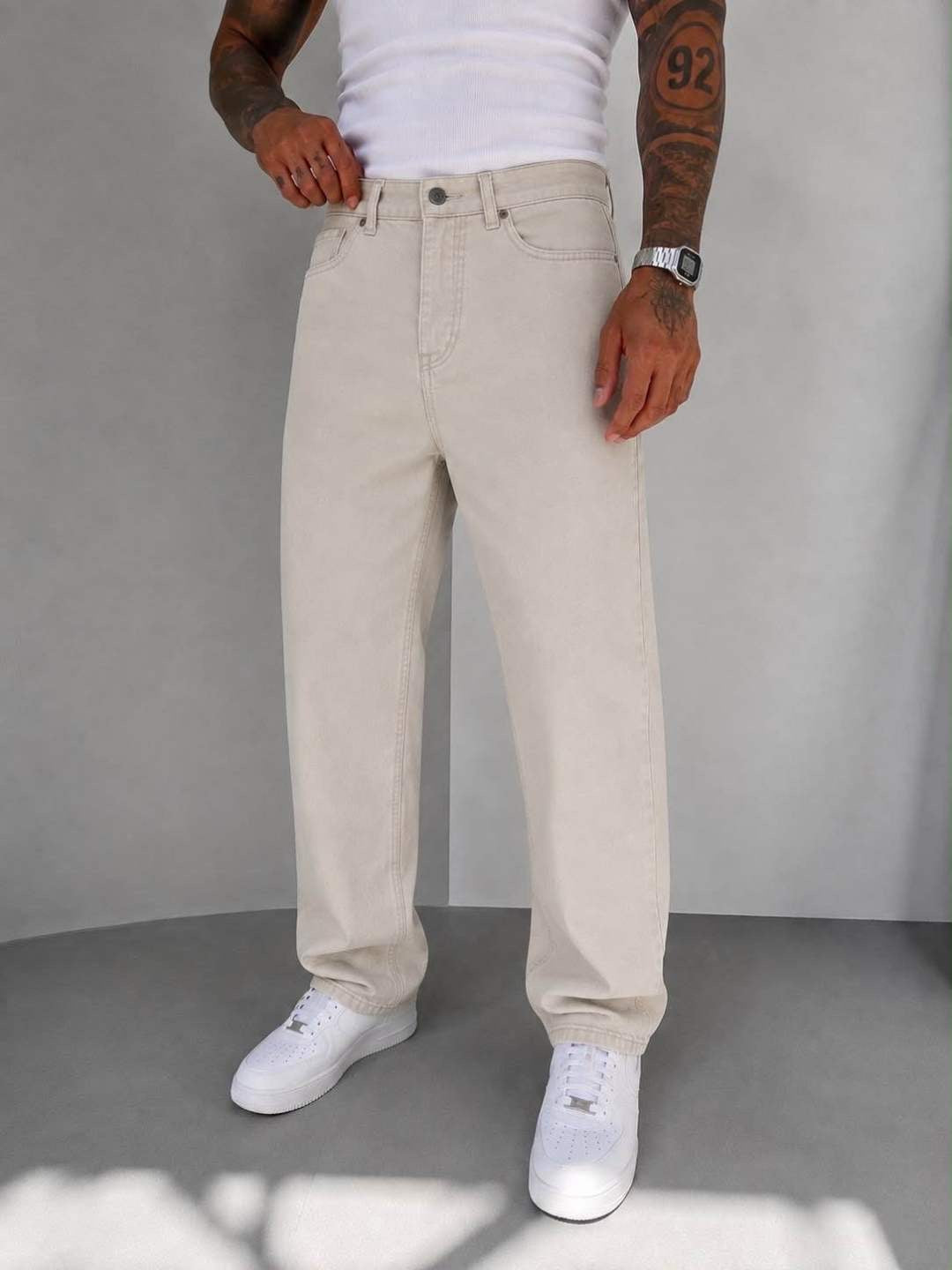 KHAKI BAGGY FIT JEAN