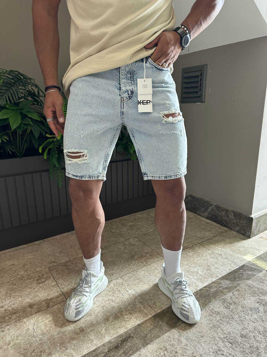 RIPPED WASHED ICY SHORT