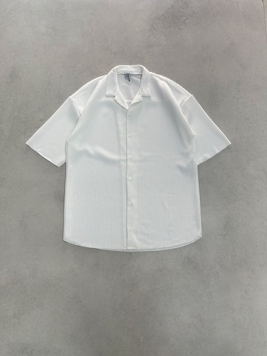 RIBBED SHORT SLEEVE SHIRT