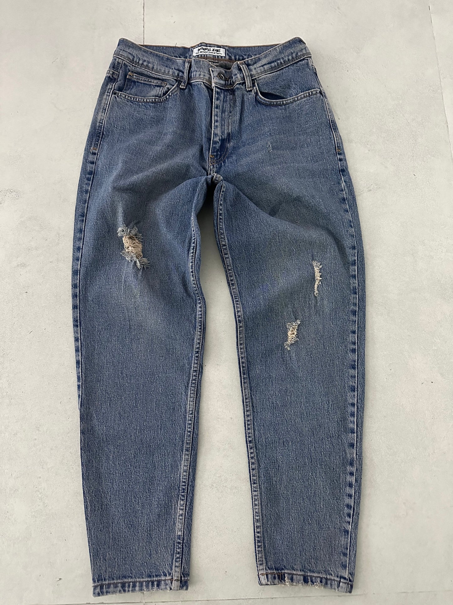 DAMAGED STONEWASHED JEAN