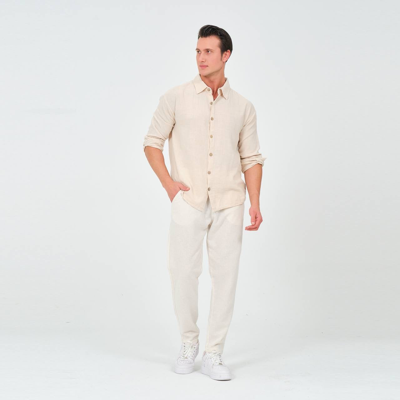 LINEN LONG SLEEVE SHIRT