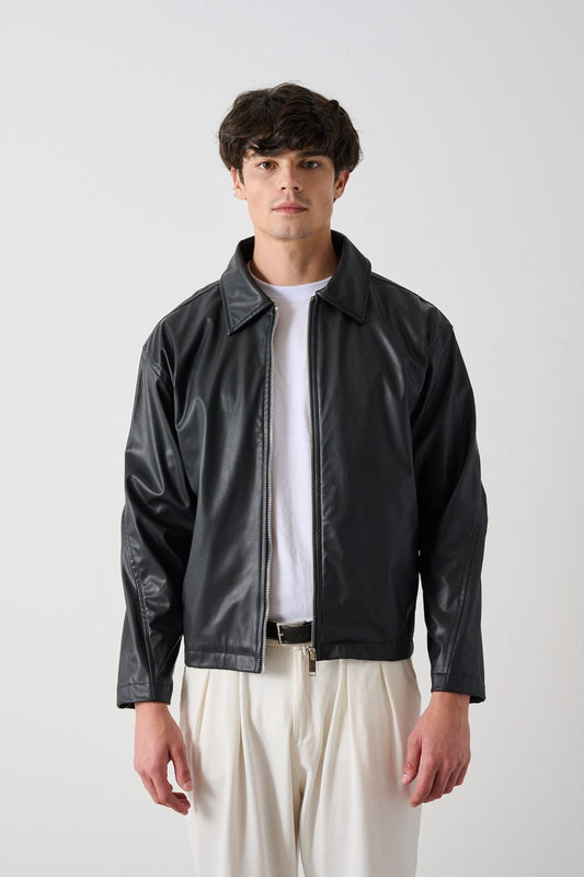 PREMIUM LEATHER JACKET (2 COLOR)